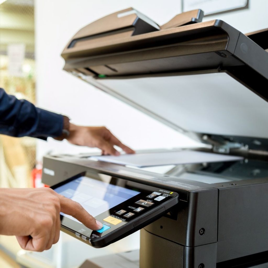 Managed printing services for an office